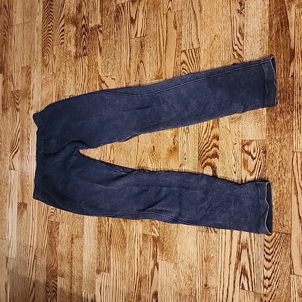 (OS) Nikibiki Super Stretch Leggings Punk Ribbed Details Jeggings Rock